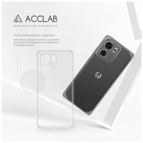 Чохол до мобільного телефона ACCLAB ShockProof Motorola Edge 40 Transparent (1283126588006)
