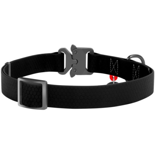 Нашийник для тварин WAUDOG Waterproof з QR паспортом M Ш 20 мм Д 24-40 см(чорний) (27931)