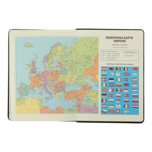 Тижневик Buromax датований 2025 VELOUR, А5 чорний (BM.2134-01)