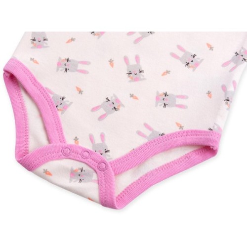 Боді дитяче Luvena Fortuna 3 шт з короткими рукавами для дівчаток (G8329.6-9)