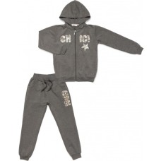 Спортивний костюм дитячий Breeze з паєтками (13097-152G-gray)