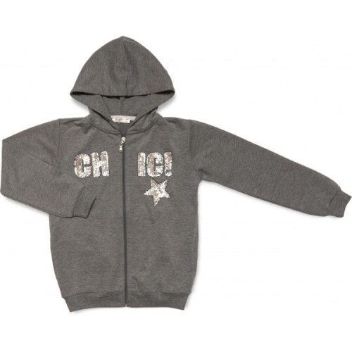 Спортивний костюм дитячий Breeze з паєтками (13097-152G-gray)