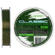 Волосінь Brain Classic Carp Line 3D (camo) 300m 0.35mm 25lb 10.7kg (1858.81.08)