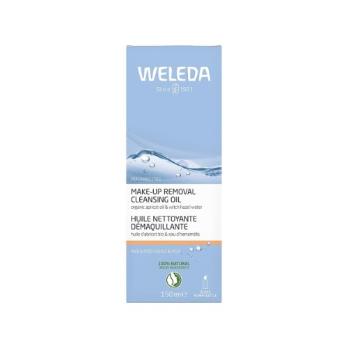 Гідрофільна олія Weleda Make-Up Removal Cleansing Oil З органічним гамамелісом для сухої та чутливої шкіри 150 мл (4001638589598)