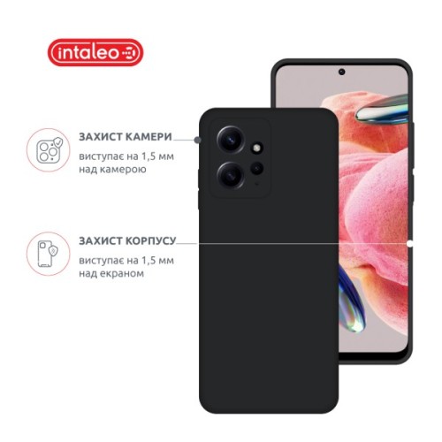 Чохол до мобільного телефона Intaleo Silicone Xiaomi Redmi Note 12 Black (1283126600999)