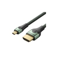 Кабель мультимедійний HDMI M to HDMI micro M 2.1m V2.0 8K 60Hz green Vention (AGKGH)