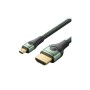 Кабель мультимедійний HDMI M to HDMI micro M 2.1m V2.0 8K 60Hz green Vention (AGKGH)