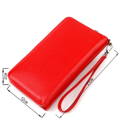 Гаманець Canpellini З натуральної шкіри Червоний (21921)