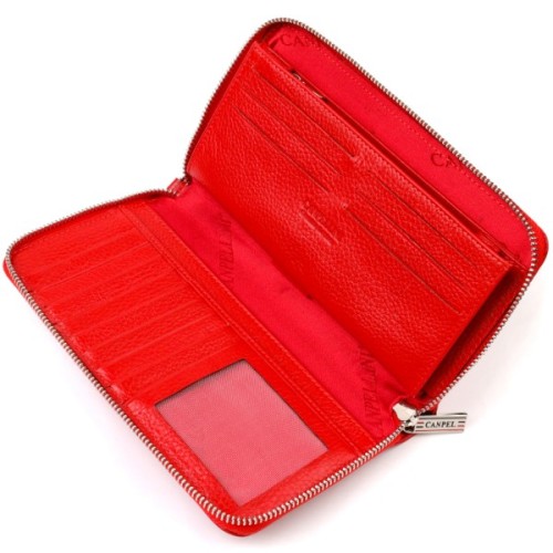 Гаманець Canpellini З натуральної шкіри Червоний (21921)