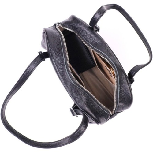 Сумка Vintage Зі знімними ручками з натуральної шкіри Чорна (22078)