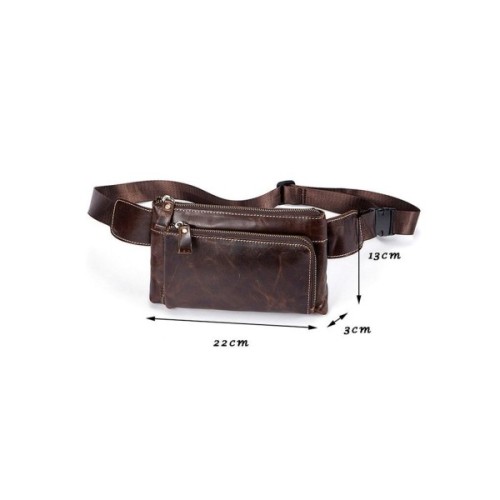 Сумка Vintage Поясна Коричнева (14738)