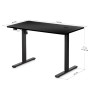 Комп'ютерний стіл Mealux PowerDesk Energy Black з електрорегулюванням висоти (EVO-201 Energy B/B)