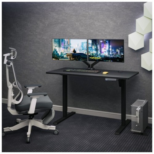Комп'ютерний стіл Mealux PowerDesk Energy Black з електрорегулюванням висоти (EVO-201 Energy B/B)