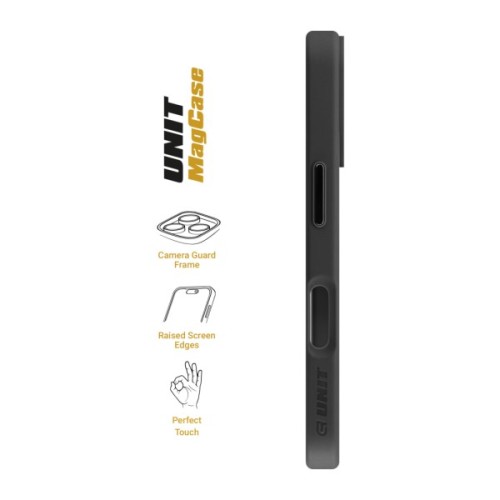 Чохол до мобільного телефона Armorstandart Unit MagCase Apple iPhone 17 Black + Orange Button Set (ARM90579)