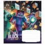 Зошит Школярик Pixel Block 12 аркушів лінія (012-3407L)