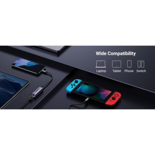 Перехідник USB-C to RJ45 Ethernet 1000Mbps CM199 Ugreen (50737)