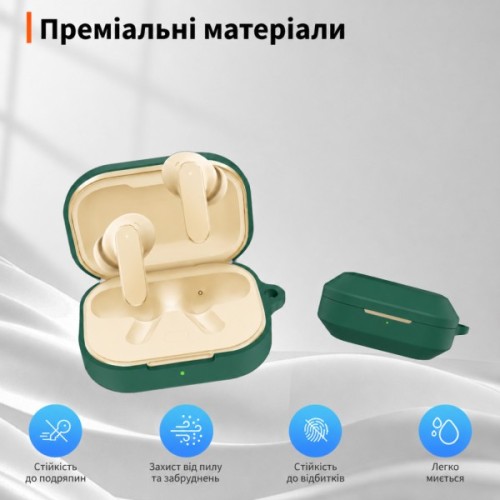 Чохол для навушників BeCover Silicon для Realme Buds Air 8 Green (715899)