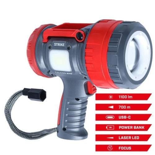 Ліхтар Falcon Eye пошуковий Strike (1100 Lm) Powerbank Focus Rechargeable Type-C (FSL0013) (DAS303976)