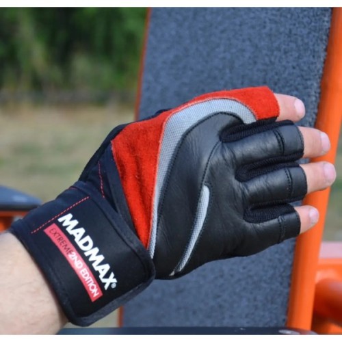 Рукавички для фітнесу MadMax MFG-568 Extreme 2nd edition Black/Red XXL (MFG-568_XXL)