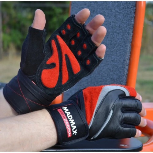 Рукавички для фітнесу MadMax MFG-568 Extreme 2nd edition Black/Red XXL (MFG-568_XXL)