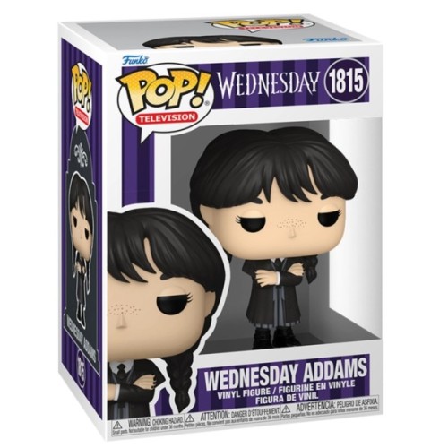 Фігурка Funko Pop серії Венздей - Венздей (чорне пальто) (86679)