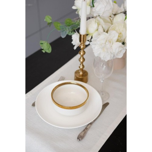 Доріжка на стіл Прованс Перлина White 40х140 см (037577)