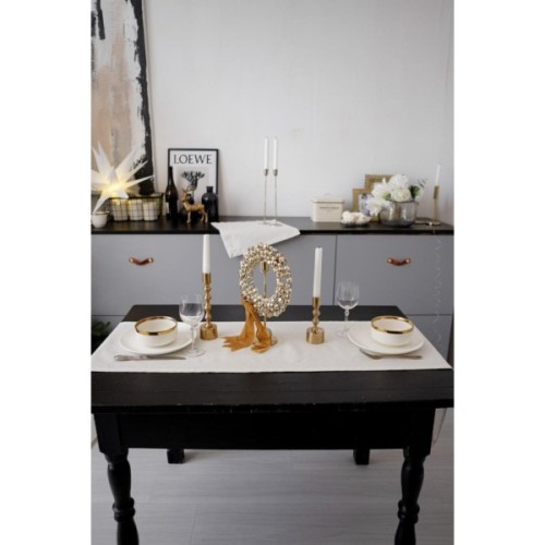 Доріжка на стіл Прованс Перлина White 40х140 см (037577)