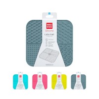 Універсальний посуд для тварин WAUDOG Silicone Килимок для злизування 19х19х1 см сірий (235211)