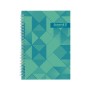 Блокнот Axent на спіралі А5 96 аркушів, клітинка, тверда обкладинка №34 (8032-34-A)