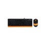 Комплект A4Tech F1010 Orange (4711421943093)