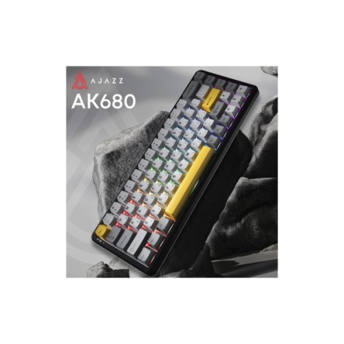 Клавіатура Ajazz AK680 MAX (8+8K) Magnetic Switch RGB Wireless/Bluetooth/USB Black (AK680-M-BGY-A)