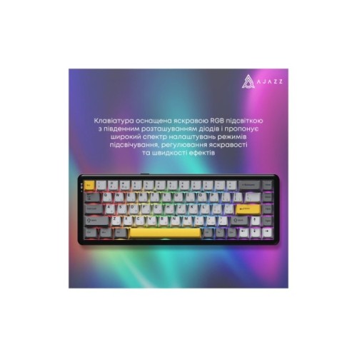 Клавіатура Ajazz AK680 MAX (8+8K) Magnetic Switch RGB Wireless/Bluetooth/USB Black (AK680-M-BGY-A)