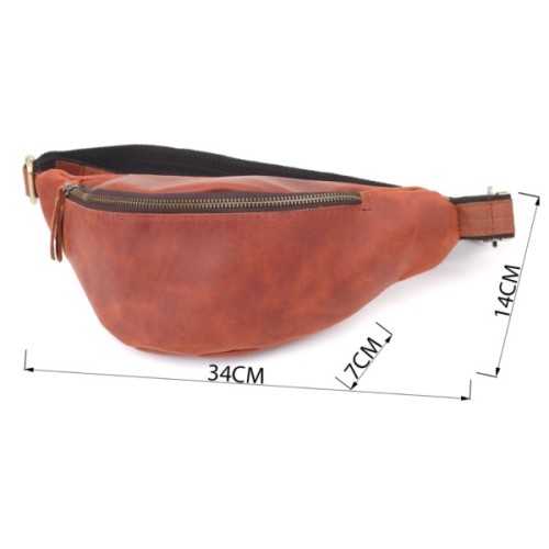 Сумка Shvigel З натуральної шкіри Руда (23140)