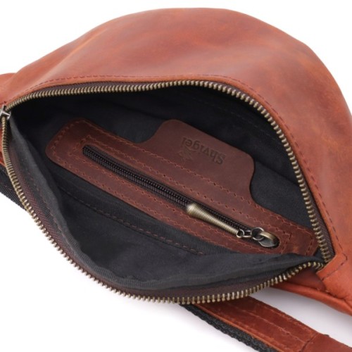 Сумка Shvigel З натуральної шкіри Руда (23140)