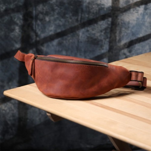 Сумка Shvigel З натуральної шкіри Руда (23140)