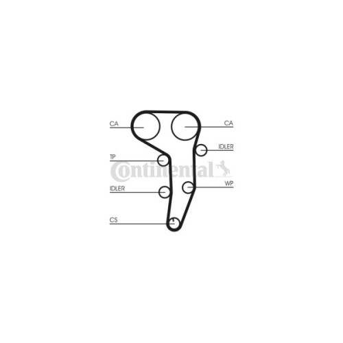 Комплект ременя ГРМ з помпой CONTITECH CT1051WP1