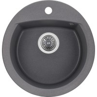 Мийка кухонна GRANADO RONDA grafito з сифоном (470*490mm.) (gr2209)