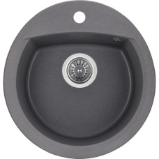 Мийка кухонна GRANADO RONDA grafito з сифоном (470*490mm.) (gr2209)