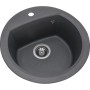Мийка кухонна GRANADO RONDA grafito з сифоном (470*490mm.) (gr2209)