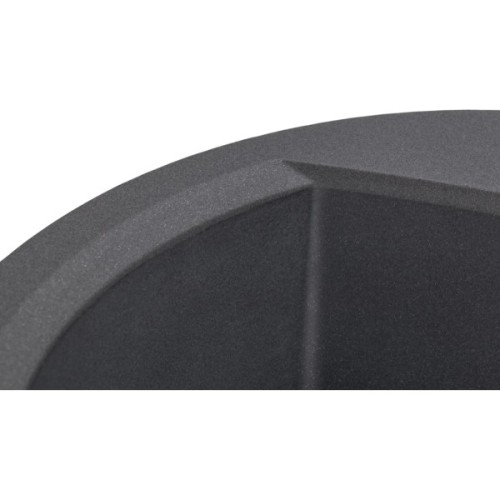 Мийка кухонна GRANADO RONDA grafito з сифоном (470*490mm.) (gr2209)