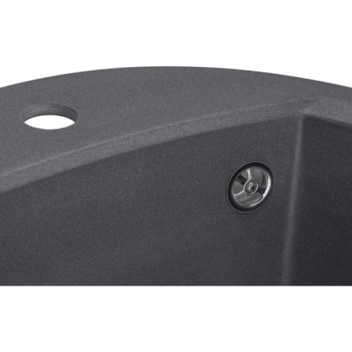 Мийка кухонна GRANADO RONDA grafito з сифоном (470*490mm.) (gr2209)