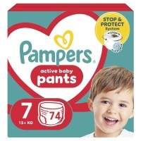 Підгузки Pampers трусики Pants Giant Розмір 7 (17+ кг) 74 шт. (8006540069622)