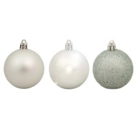 Ялинкова іграшка House Of Seasons H&S 10 шт 6 см Сріблястий (8720362101833)