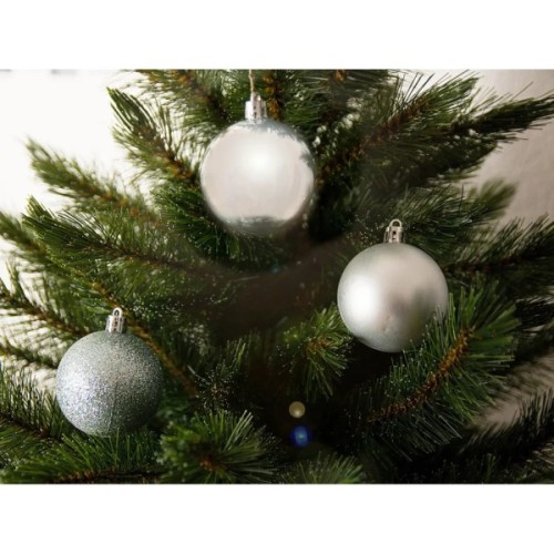 Ялинкова іграшка House Of Seasons H&S 10 шт 6 см Сріблястий (8720362101833)