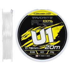 Флюорокарбон Favorite U1 FC 20m 22/0.78mm 81.6lb/37.0kg (1693.12.01)