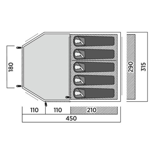 Намет Easy Camp Hidra 5 (120491) (931553)
