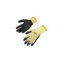 Захисні рукавиці Tolsen робочі покриті спіненим латексом жовті XL (10) (45312)