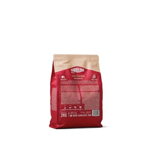 Сухий корм для кішок Carnilove Active Lamb & Wild Boar Sterilised 2 кг (8595602581450)