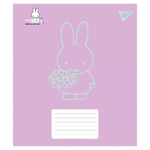 Зошит Yes Miffy Bunny А5 12 аркушів коса лінія (767619)