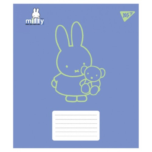 Зошит Yes Miffy Bunny А5 12 аркушів коса лінія (767619)